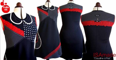 Robe Col Claudine Grande Taille Vêtements Robe Noire Col Claudine Femme Robe Fourreau Robe Col